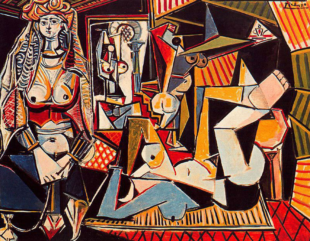 Picasso Algerian women, after Eugene Delacroix 1955